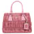 Prada Handtasche aus geprägtem Tessuto mit Nappa-Besatz in Pink Leder  ref.1455305