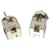 Hermès Hermes White Silver H Logo Stud Earrings  ref.1455911