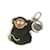 Louis Vuitton MP1997 Monkey Bag Charm Key Holder Brown  ref.1455986