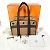 Duffle Hermès Borsa Boston in tessuto marrone Hermes per cani di piccola taglia - vista 16