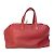 Duffle Hermès Borsa Boston in pelle rossa Hermes Rosso