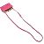 Borsa a spalla in pelle rosa Miu Miu - vista 5