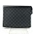Borsa Clutch Louis Vuitton Damier Graphite Nero - vista 2