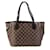 Sac tote Damier Louis Vuitton Marron  ref.1456762