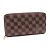 Cartera larga con cremallera Damier-Paillette Louis Vuitton Castaño
