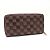 Cartera larga con cremallera Damier-Paillette Louis Vuitton Castaño - vista 2