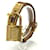 Hermès Hermes Quarz-Armbanduhr Golden Leder  ref.1457485