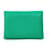 Hermès Hermes Bicolor Card Case Green Leather  ref.1457494