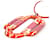 Hermès Collar de accesorios Attrage Hermes Plate Naranja  - vista 3