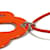 Hermès Collar de accesorios Attrage Hermes Plate Naranja  - vista 6