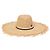 Cappello Big Kate di Maison Michel in rafia beige Marrone Rosso