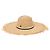 Cappello Big Kate di Maison Michel in rafia beige Marrone Rosso - vista 2