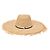 Cappello Big Kate di Maison Michel in rafia beige Marrone Rosso - vista 3