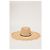 Cappello Big Kate di Maison Michel in rafia beige Marrone Rosso - vista 4