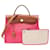 Hermès Hermes Ale Bag Zip Leather Shoulder Bag in Very Good Condition Pink  ref.1458416