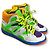 Sneakers alte Gucci Bianco Rosso Verde Arancione Porpora