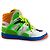 Sneakers alte Gucci Bianco Rosso Verde Arancione Porpora - vista 3