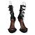 Sandali Isabel Marant in pelle con catena e zip neri Nero Silver hardware