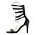 Sandali Isabel Marant in pelle con catena e zip neri Nero Silver hardware - vista 2