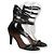 Sandali Isabel Marant in pelle con catena e zip neri Nero Silver hardware - vista 3