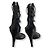 Sandali Isabel Marant in pelle con catena e zip neri Nero Silver hardware - vista 4