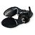 Sandali Isabel Marant in pelle con catena e zip neri Nero Silver hardware - vista 5