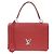 Borsa Louis Vuitton Lockme 2 in pelle di vitello rosso rubino M50363