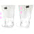 Autre Marque Baccarat Beluga Crystal Glass Pair Highball Glasses in Pristine Condition  ref.1460346