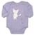 Autre Marque GAP Baby Girls Long Sleeve Bodysuit Purple Cotton  ref.1460829
