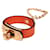 Hermès Hermes Kelly Glove Holder Orange Leather Metal