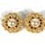 Timeless Chanel Vintage Gold Stud Earrings Golden  ref.1462276