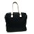 Borsa a spalla in tessuto nero Chanel - vista 2