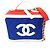 Chanel A93342 CC Mark Tricolor Schultertasche Rot
