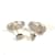Orecchini in argento Chanel CC Mark 99C - vista 3