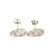 Orecchini in argento Chanel CC Mark 99C - vista 4