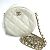 Borsa a catena rotonda CC di Chanel Bianco