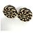 Vintage Gold- und Schwarz-Clip-Ohrringe Chanel 97A Golden - Ansicht 3