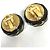 Vintage Gold- und Schwarz-Clip-Ohrringe Chanel 97A Golden - Ansicht 5