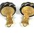 Vintage Gold- und Schwarz-Clip-Ohrringe Chanel 97A Golden - Ansicht 7