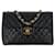 Timeless Bolso de Hombro Chanel Matelassé Deca Coco Mark Chain Negro Cuero  ref.1462493