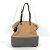 Fendi Bicolor Schultertasche Beige