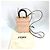 Borsa in pelle beige Fendi 8BS051 - vista 12