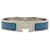 Hermès Bracciale Hermes Click-Clack H PM Argento Blu Metallo  ref.1463478