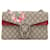 Gucci Ketten-Schultertasche Dionysus GG Small 400249 Rot Beige Schweden Kunststoff  ref.1463709