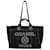 Chanel Tote Bag Deauville Coco Mark GM Schwarz Leder Leinwand  ref.1463772