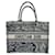 Christian Dior Navy and Off-White Canvas Tote Bag Eggshell Navy blue Cloth  ref.1463831