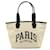 Sac tote Jumbo Small Balenciaga Cities Paris Cuir Toile Noir  ref.1463975