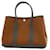 Hermès Hermes Garden TPM 30 Handtasche Braun Leder Tuch  ref.1464063