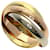 Cartier Trinity Band Ring White gold Yellow gold Pink gold  ref.1464190