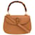 Borsa in pelle Gucci Bamboo Marrone  ref.1464279